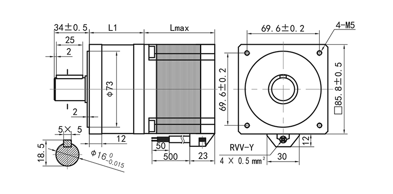 86减速步进电机-34HS150G