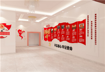 建辉社区党建文化墙效果图设计