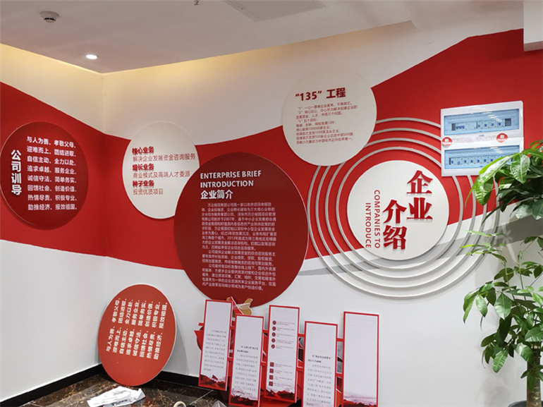 万企报国集团文化墙