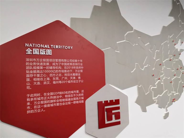 万企报国集团文化墙